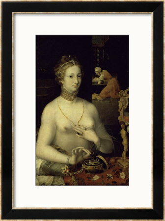 Lady At Her Dressing Table by Masters Of The Fontainebleau Pricing Limited Edition Print image