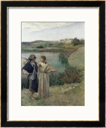 Tobias And The Archangel Raphael by Jean-Charles Cazin Pricing Limited Edition Print image