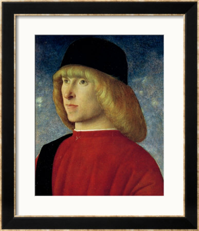 Portrait Of A Young Senator, 1485-90 by Giovanni Bellini Pricing Limited Edition Print image