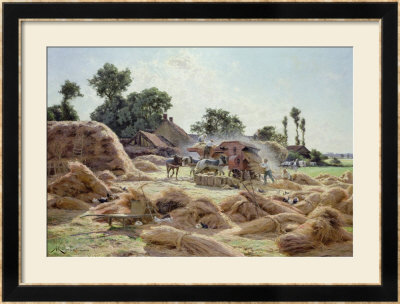 The Threshing Machine (Loiret) 1896 by Albert Gabriel Rigolot Pricing Limited Edition Print image