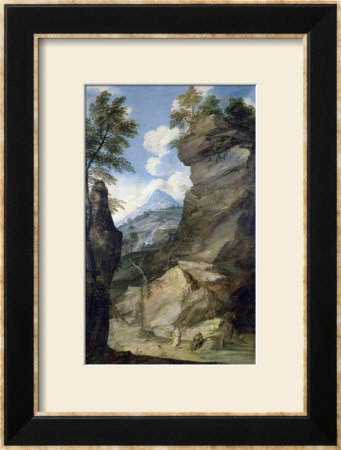 Landscape With Hermit, Pinacoteca Nazionale, Ferrara by Giuseppe Zola Pricing Limited Edition Print image