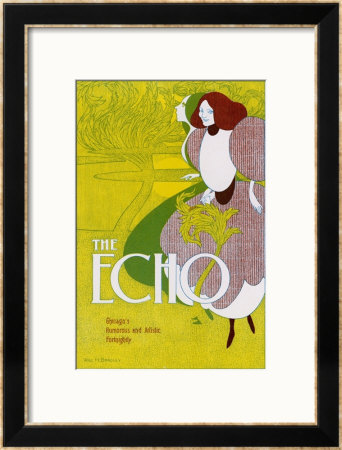 Poster For The Echo, Chicago's Humorous And Artistic Fortnightly by Will H. Bradley Pricing Limited Edition Print image