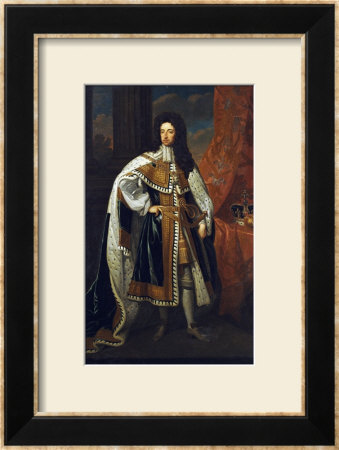 Portrait Of King William Iii (1650-1702), In State Robes by Godfrey Kneller Pricing Limited Edition Print image