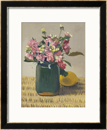 A Bouquet Of Flowers And A Lemon, 1924 by Félix Vallotton Pricing Limited Edition Print image