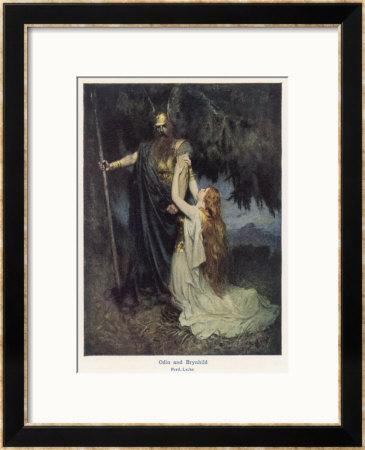 Odin And Brunnhilde by Ferdinand Lecke Pricing Limited Edition Print image