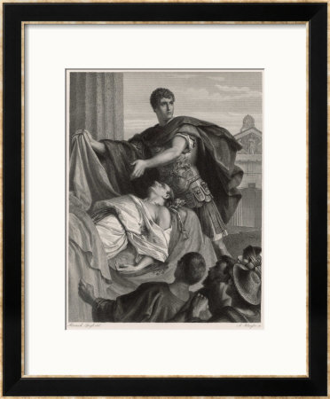 Julius Caesar, Mark Antony's Funeral Oration Over The Corpse Of Caesar by Heinrich Spiess Pricing Limited Edition Print image