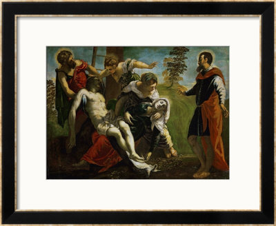 Descent From The Cross With Saint Mary And Mary Of Magdala by Jacopo Robusti Tintoretto Pricing Limited Edition Print image