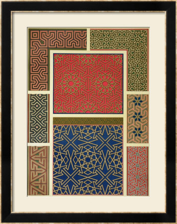 Wooden Compartments And Borders by Achille-Constant-Théodore-Émile Prisse D'avennes Pricing Limited Edition Print image