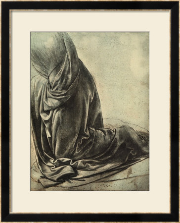 Study For The Angel's Cloak In The Virgin Of The Rocks by Leonardo Da Vinci Pricing Limited Edition Print image