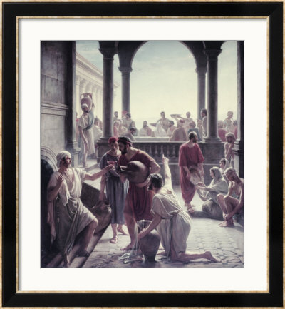The Marriage At Cana In Galilee by Carl Bloch Pricing Limited Edition Print image