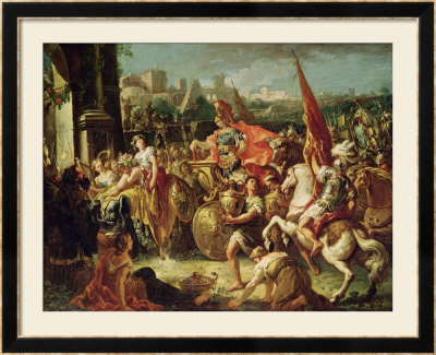 The Entrance Of Alexander The Great (356-23 Bc) Into Babylon by Gasparo Diziani Pricing Limited Edition Print image