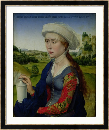 Mary Magdalene, From The Right Hand Panel Of Triptych Of The Braque Family by Rogier Van Der Weyden Pricing Limited Edition Print image