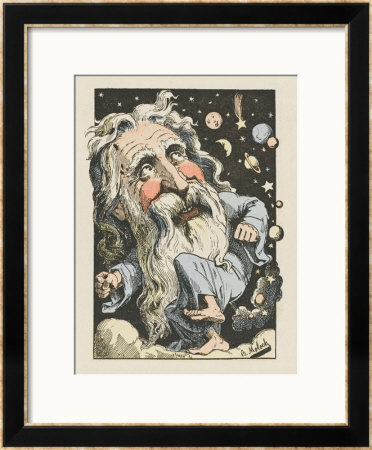 God Surrounded By Stars And Planets by Moloch Pricing Limited Edition Print image
