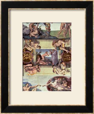 Sistine Chapel Ceiling (1508-12): The Creation Of Eve, 1510 (Post Restoration) by Michelangelo Buonarroti Pricing Limited Edition Print image
