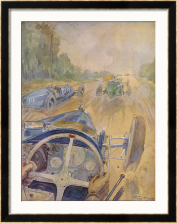 The Race As The Bugatti Driver Sees It by Geo Ham Pricing Limited Edition Print image