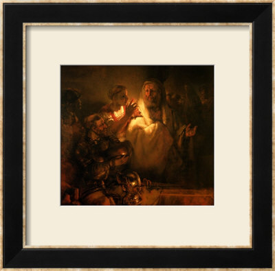 The Denial Of St. Peter, 1660 by Rembrandt Van Rijn Pricing Limited Edition Print image