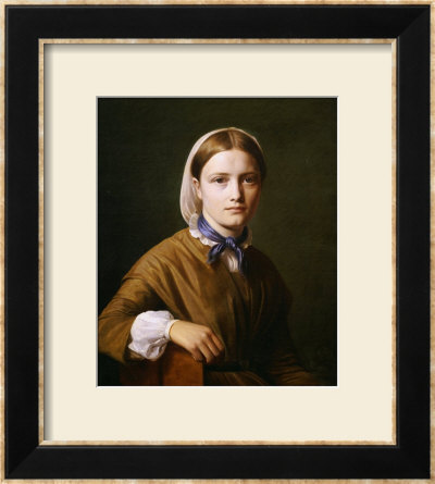 Portrait Of Christiane Kobke by Constantin Hansen Pricing Limited Edition Print image