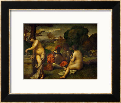 Or Giorgione, Concert In The Open Air by Titian (Tiziano Vecelli) Pricing Limited Edition Print image