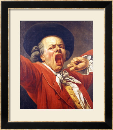 Self-Portrait As A Yawning Man, 1791 by Francois-Joseph Ducreux Pricing Limited Edition Print image