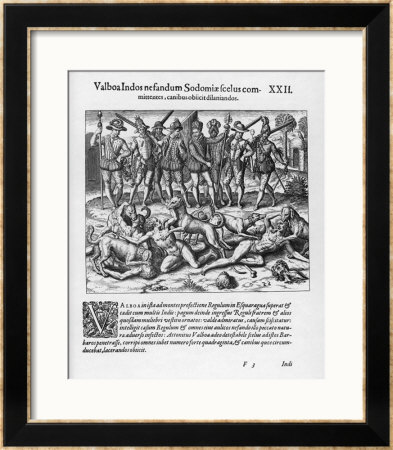 Gay Men Being Devoured by Theodor De Bry Pricing Limited Edition Print image