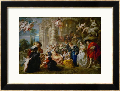The Garden Of Love, 1633-1634 by Peter Paul Rubens Pricing Limited Edition Print image