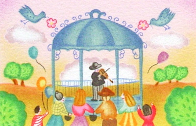 Le Kiosque A Musique by Valerie Hermant Pricing Limited Edition Print image