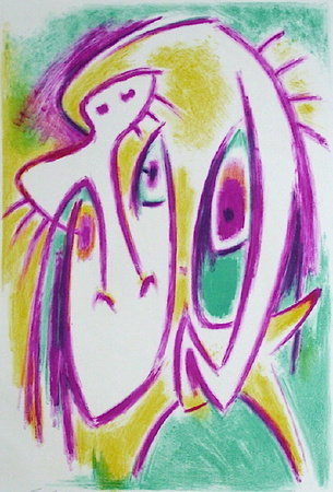 Personnages Surrealistes Ii by Gerard Vulliamy Pricing Limited Edition Print image