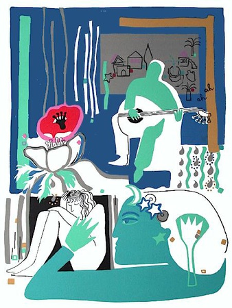 Adonis & Astarte I by Mouna Bassili Sehnaoui Pricing Limited Edition Print image