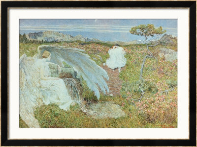 Love At The Fountain Of Life, 1896 by Giovanni Segantini Pricing Limited Edition Print image