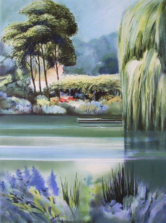 Giverny, Le Grand Saule Pleureur by Rolf Rafflewski Pricing Limited Edition Print image