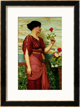 A Red, Red Rose by John William Godward Pricing Limited Edition Print image