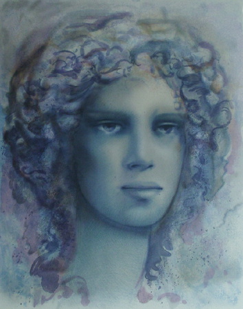 Visage Bleu by Jean-Paul Cleren Pricing Limited Edition Print image