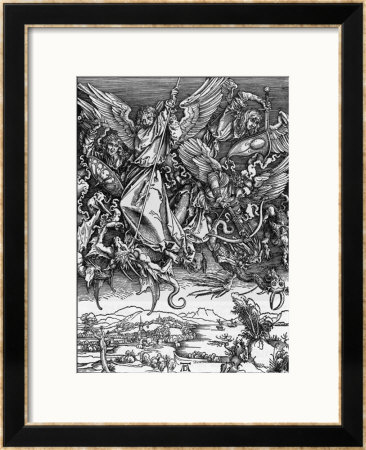 And There Was War In Heaven by Albrecht Dürer Pricing Limited Edition Print image