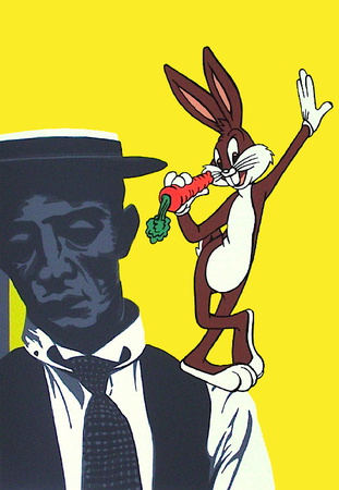 Buster Keaton Et Le Lapin by Bernard Rancillac Pricing Limited Edition Print image