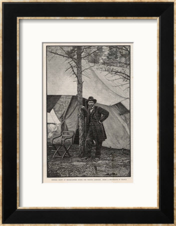 Ulysses S Grant American Civil War General At Headquarters During The Virginia Campaign by H. Vetten Pricing Limited Edition Print image