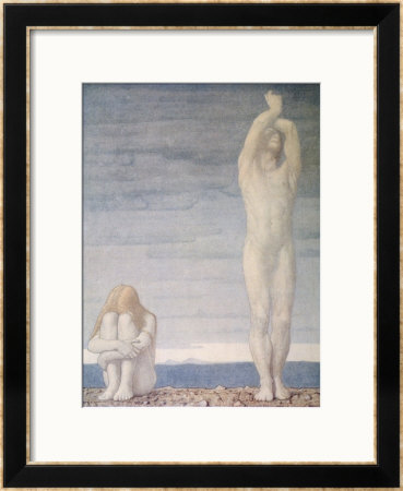 Adam And Eve Despair Learning That They Are To Be Expelled From Eden by F. Cayley Pricing Limited Edition Print image