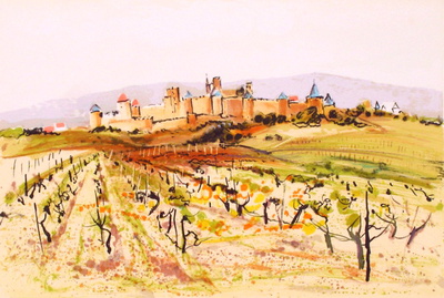 Dans Le Vignoble En Beaujolais by Michel Jouenne Pricing Limited Edition Print image