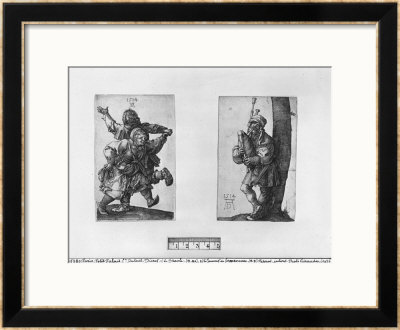 Dancing Peasants And A Bagpipe Player, 1514 by Albrecht Dürer Pricing Limited Edition Print image