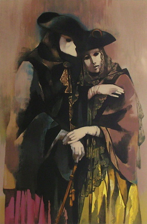 Couple Venitien (1Er Etat) by Manolo Ruiz Pipo Pricing Limited Edition Print image