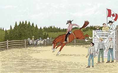 Des Chevaux Et Des Hommes : Le Rodeo by Vincent Haddelsey Pricing Limited Edition Print image