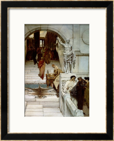 An Audience At Agrippa's, 1875 by Sir Lawrence Alma-Tadema Pricing Limited Edition Print image