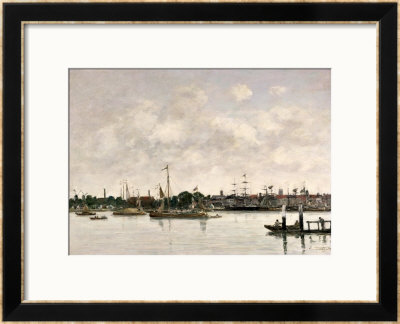 The Meuse At Dordrecht, 1874 by Eugène Boudin Pricing Limited Edition Print image