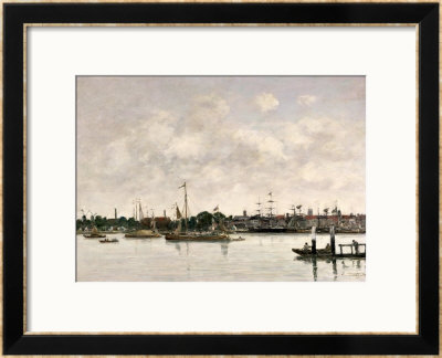 The Meuse At Dordrecht, 1874 by Eugene Boudin Pricing Limited Edition Print image
