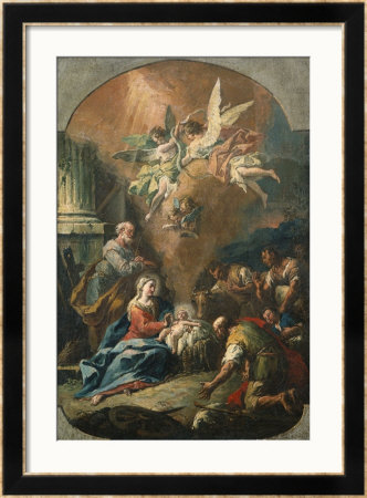 The Adoration Of The Shepherds, Circa 1754 by Canaletto Pricing Limited Edition Print image