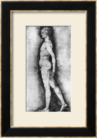 Study Of Male Nude Seen In Profile, British Museum, London by Albrecht Dürer Pricing Limited Edition Print image