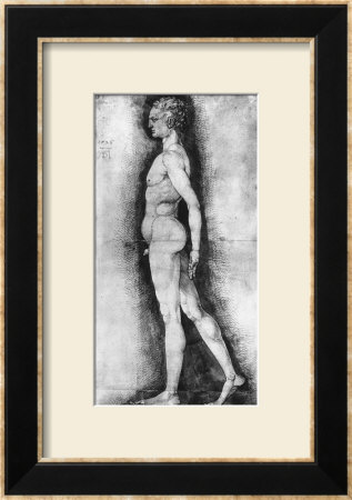 Study Of Male Nude Seen In Profile, British Museum, London by Albrecht Durer Pricing Limited Edition Print image