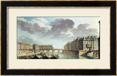 The Ile Saint-Louis And The Pont Marie In 1757 by Nicolas Raguenet Pricing Limited Edition Print image