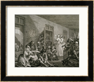 Plate Viii From A Rake's Progress, 1735 by William Hogarth Pricing Limited Edition Print image
