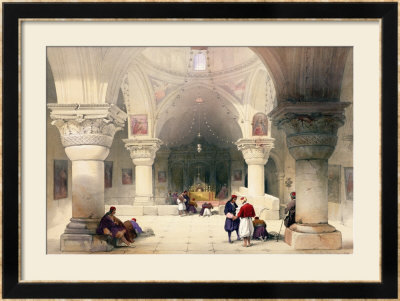 Crypt Of The Holy Sepulchre, Jerusalem, Plate 20 From Volume I Of The Holy Land by David Roberts Pricing Limited Edition Print image