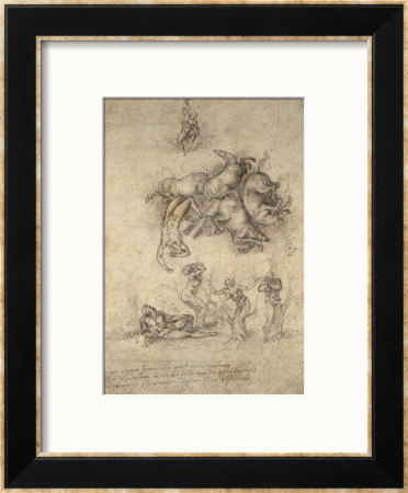 The Fall Of Phaeton, 1533 by Michelangelo Buonarroti Pricing Limited Edition Print image